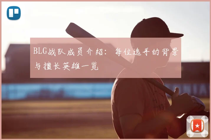 BLG战队成员介绍：每位选手的背景与擅长英雄一览